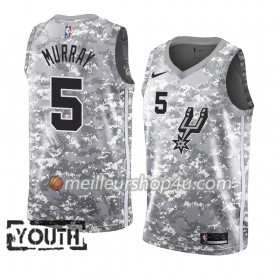 Maillot Basket Enfant San Antonio Spurs Dejounte Murray 5 2018-19 Nike Gris Swingman